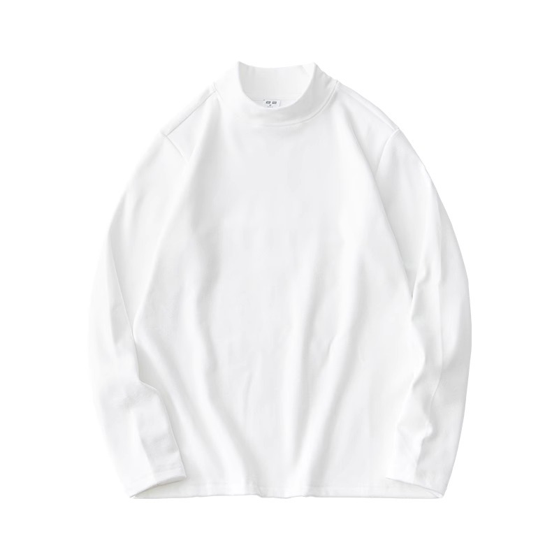 德绒打底衫男秋冬季新款加绒加厚保暖内衣高领内搭男士长袖T恤男