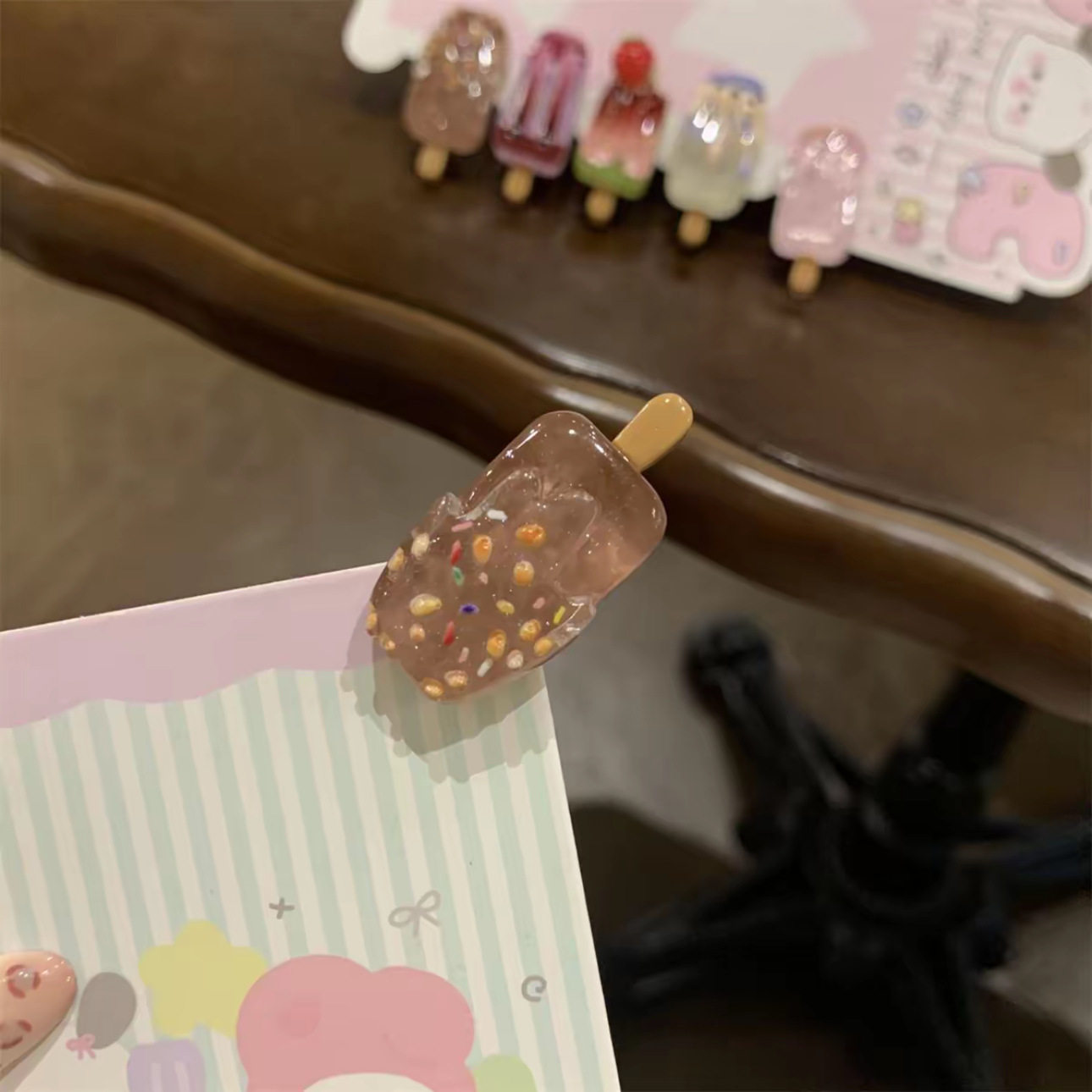 可爱迷你冰淇淋发夹创意搞怪雪糕碎发刘海夹卡通ins风高颜值发卡