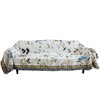 American-Style Floral and Bird Sofa Cover Full-Cover Sofa Slipcover Knitted Thread Blanket Personalized Single, Double, and Three-Seater Combination Sofa Cushion