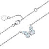 Butterfly Light Necklace Women's Simple Light Luxury Fashion New Blue Luminous Smart Butterfly Mori Aurora Clavicle Chain