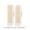 Wooden DIY Blank Signboard for Children's Painting, Creative Engraving Bookmark, Wish-Making Craft, Handmade Hanging Sign