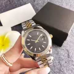 Simple and Fashionable Solid Steel Band Men's Quartz Watch Manufacturer Wholesale Foreign Trade Hot Model Can Be Shipped in One Piece
