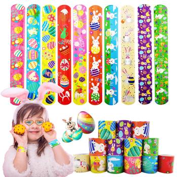 Easter Snap Ring Rabbit Egg Basket Children's Home Decoration Gift Party Clap Ring Bracelet Bracelet