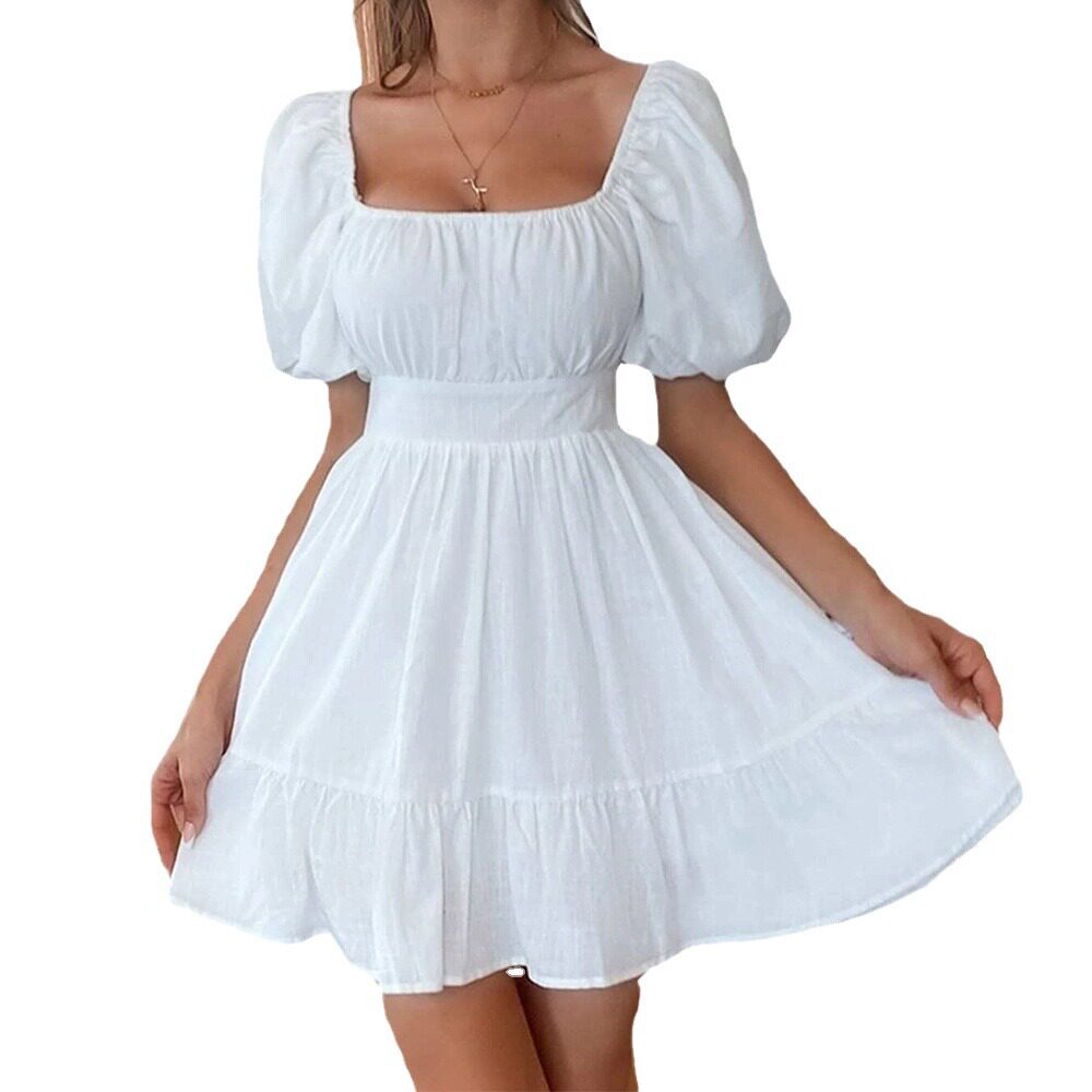 Sweet Backless Mini Dress Elegant Design Perfect for Summer Ideal for Commuting or Casual Outings Wholesale Available