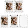 Acrylic refrigerator magnetic frame, double-sided photo refrigerator magnet photo frame, suitable for Fujifilm
