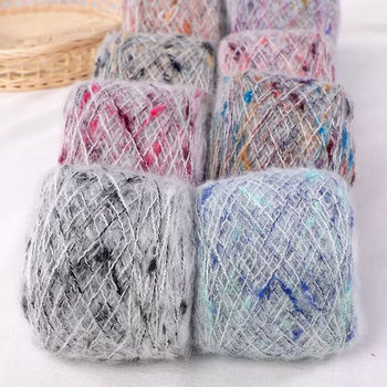 New Color Dot Cyber Celebrity Gradient mohair Color Bean mohair Hand-Wafed Hollow Silk mohair Wool Group