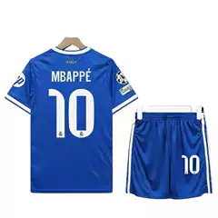 25-26 Real Madrid Jersey 2 Away Champions League Football Uniform Suit Bellingham No. 10 Mbappe Vinicius Ronaldo