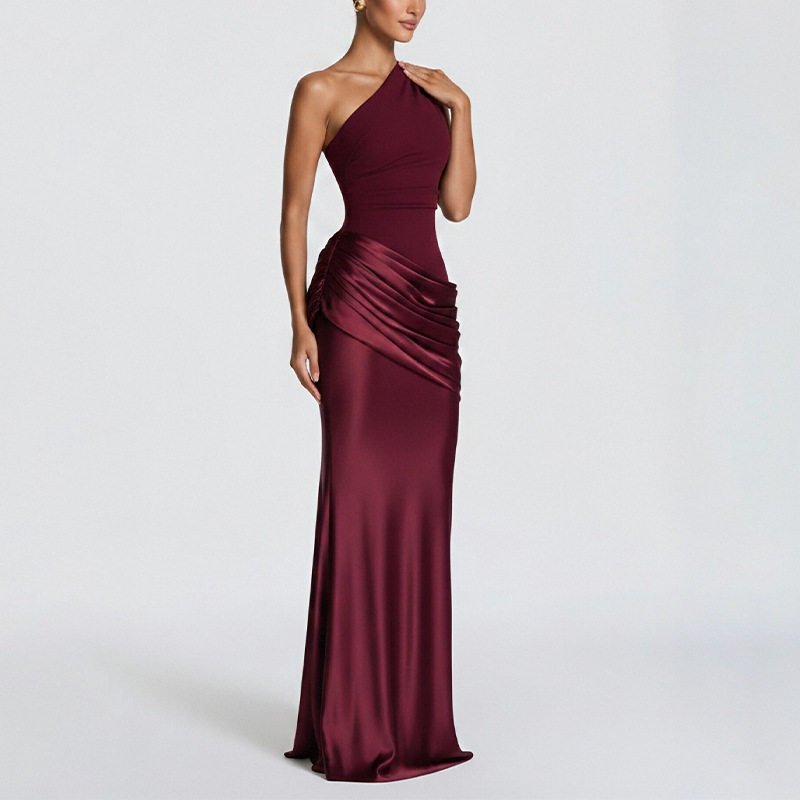 Elegant Bodycon Evening Dress Lightweight Luxurious Fabric Summer Style Perfect for Formal Events Wholesale