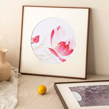 Narrow square aluminum alloy photo frame calligraphy and painting mounting Chinese painting calligraphy 38 Chinese painting frame 33 poster wall hanging