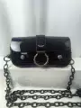 Black patent leather