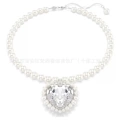 Love big pearl roman white gold necklace