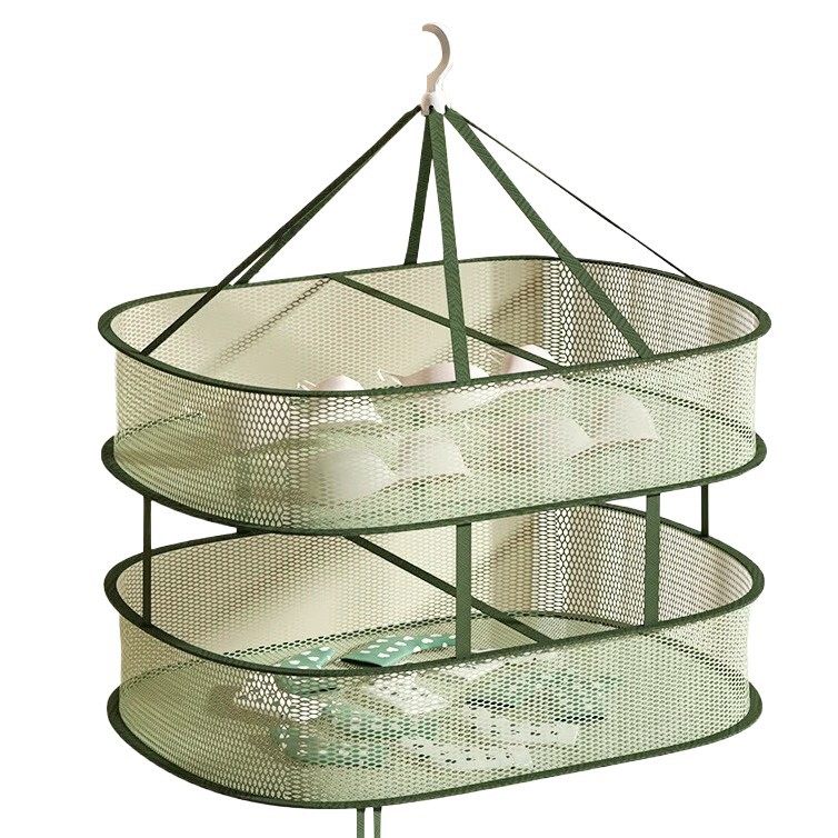 Household Student Dormitory Drying Rack Clothes Drying Net Sock Drying Artifact Sweater Drying Net Pocket Underwear Net Drying Rack Factory