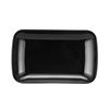 Black Barbecue Plate Commercial Melamine Rectangular Plate Snack Plate Plastic Plate Imitation Porcelain Tableware Rice Roll Special Powder Plate