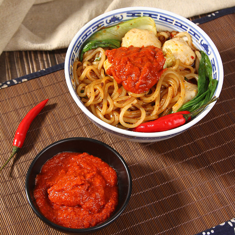 Fujian Guanzai Shaxian Chili Sauce 4.5kg Pack Fujian Snack Barrel Mixed Noodles Hot Pot Dip Seasoning Wholesale