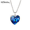 Necklace jewelry DIY time gemstone heart necklace arbitrary pattern pendant sweater chain cross-border hot sale
