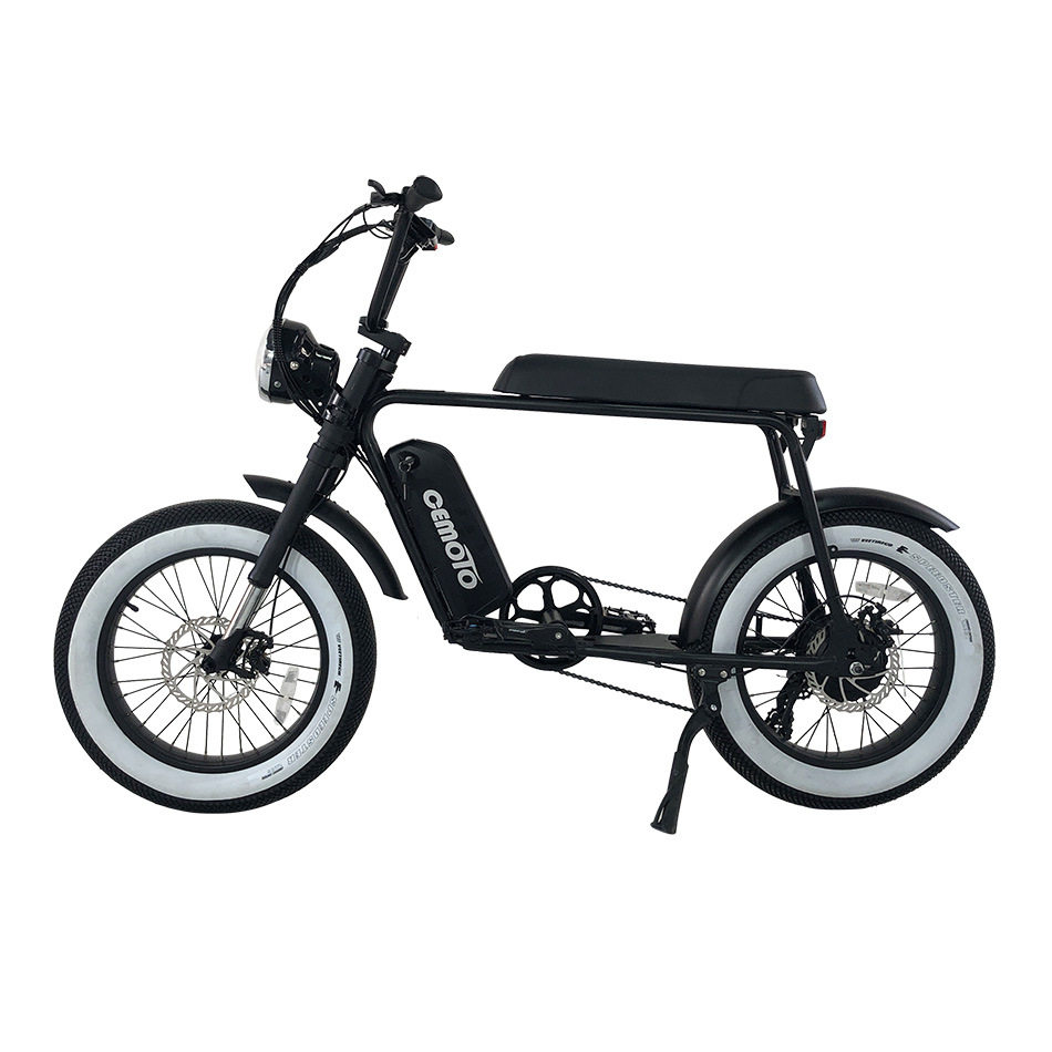 Cross-Border Foldable Electric Assist Bicycle Fat Tire Scooter 48V Lithium Battery Long Seat Electric Bicycle