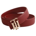 Th gold buckle + red