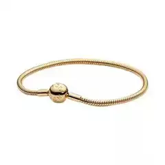 Panjia S925 Silver Bracelet for Women Niche Design White Copper Silver-Plated Basic Chain Crown Ball Bead Buckle Snake Bone Chain for Women