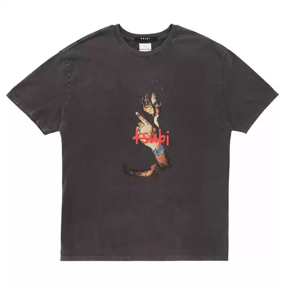 Rap Hip Hop Male Singer Juice WRLD American Vintage Street Fashion Brand Short Sleeve T-Shirt