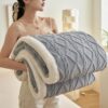 Light Luxury Thickened Blanket Nordic Style Living Room Office Car Cover Leg Shawl Nap Home Student Mattress Floor