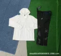 White (2201 jacket black + 7505 trousers black)