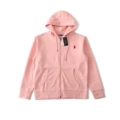 Zipper sweatshirt-pink-red label