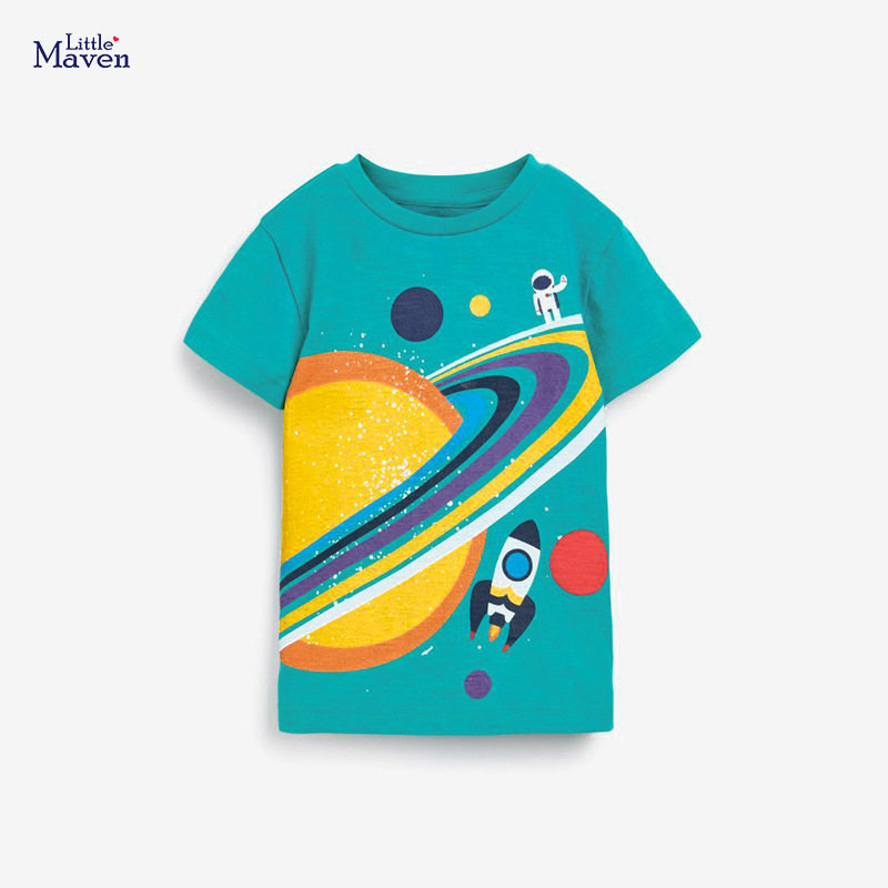 Boys' T-Shirt Wholesale, New Summer Cotton Crew Neck Short-Sleeve Kids' Tee