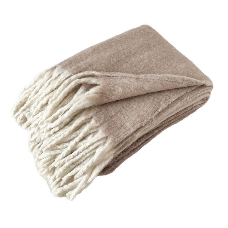 2025 simple Nordic style new tassel blanket retro woven blanket bed end blanket bed sofa towel blanket wholesale