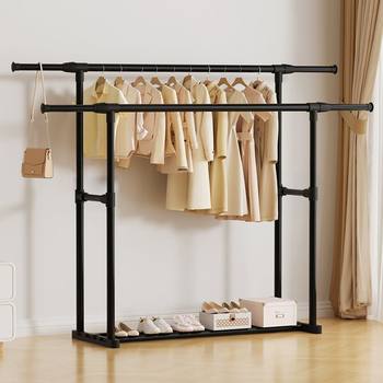 Simple Clothes Drying Rack, Floor-Standing Vertical Clothes Drying Rod, Balcony Clothes Drying Rack, Household Retractable and Load-Bearing
