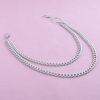 Qifu Fashion Trendy Double-Layer Metal Trouser Chain, Versatile and Simple Denim Clothing Accessories Trouser Chain