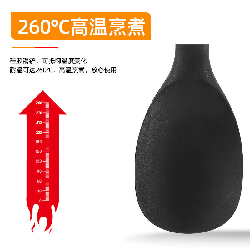 304 Stainless Steel Handle Silicone Rice Spoon Kitchen Rice Cooker Spoon Rice Spoon Non-Stick Rice Silicone Kitchen Utensils