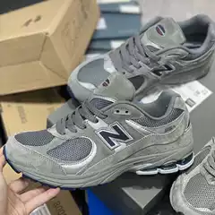 New Balance 2002R OG Grey 2023 Classic Grey N Logo Men Women Dad Shoes Chunky Sneakers Running Shoes Thick Sole Cushioned