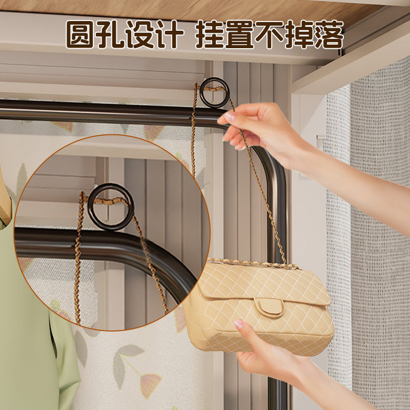 Dormitory Bed Clothes Hanger Student Dormitory Upper Bunk Clothes and Pants Storage Artifact Bedside Clothes Drying Rod Storage Hook
