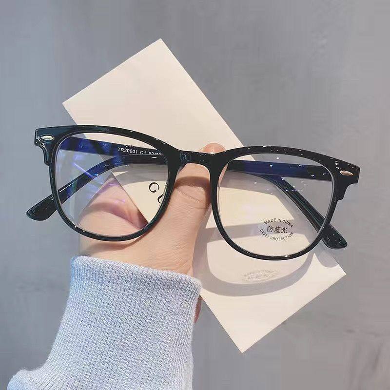 Korean Style Glasses Women's Proximity Mirrors Anti-blue Goggles Men's Trendy Plain Plain Glasses Glasses Frame Students