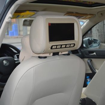 7inch Car Headrest Av Screen Display Car Pillow Rear Two-Way Video Display Lcd Screen