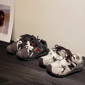 Children's Classic Versatile Lace-Free Fleece-Lined Sports Shoes for Autumn and Winter New Boys and Girls Family Soft-Soled Moral Training Shoes