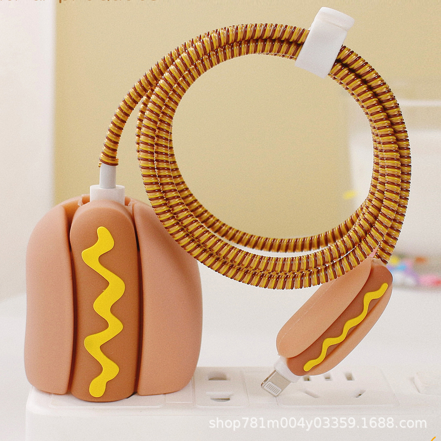 数据线保护套适用苹果充电器保护套芭芘充电头保护套充电线保护套