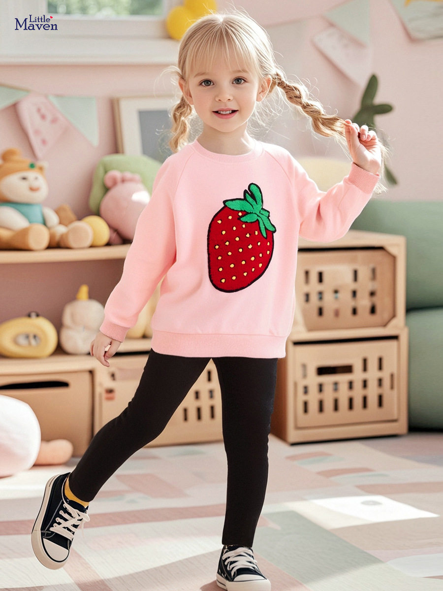Girls' Autumn Hoodie, Cute Kids' Top, Kids' Wear Wholesale