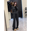 Slim-fit Top High Collar Fashion Irregular suit 2025 New All-match Elegant Spring and Autumn Straight Casual Two-piece Set