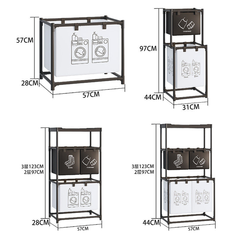 Cross-Border Large-Capacity Dirty Clothes Basket Household Laundry Basket Bathroom Clothes Storage Basket Doll Storage Bucket Dirty Clothes Basket