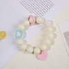 New candy color bracelet pendant acrylic beaded mobile phone chain fresh sweet anti-lost mobile phone case lanyard ornaments