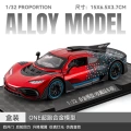 1:32 daben one alloy car model-red