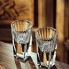 Household Glass small size Wine Cup Thickened Spirits Cup Goblet Wine Cup suit Wine Dispencer suit