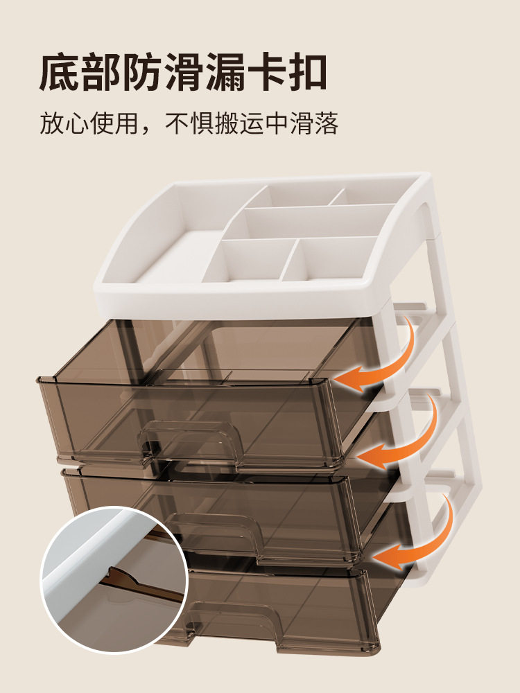 Cosmetics Storage Box, Dresser, Drawer-Type Storage Rack, Desktop Lipstick, Skin Care Products, Sundry Storage Box