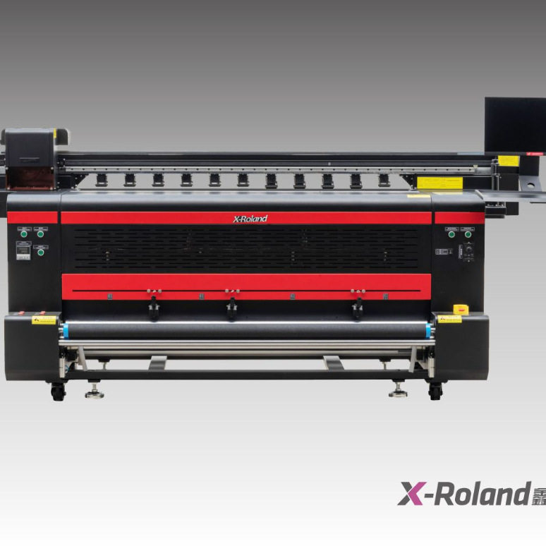 Xinluolan Four-Head Flag Printing Machine with Precise Color Printing, Roll-Up, Wide Color Range, Stable Fabric Flag Machine, Fully Automatic Digital Equipment