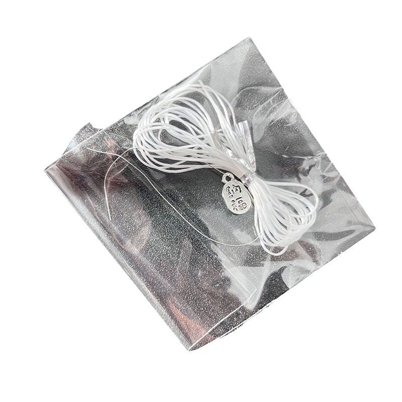 Bundled elastic cord bag white black flat wire crystal wire bracelet woven handmade diy beaded material bag