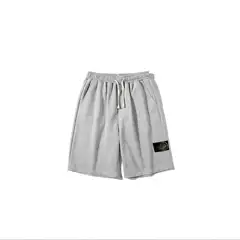 Summer Cross-border E-commerce Explosions Stone STON Fashion Brand Micro-seal Lace-up Loose Men's and Women's Pants Cotton Shorts