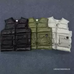 Cross-Border Factory Spot High Version Vest Cotton Jacket Lens Badge Nylon Reflective Workwear Cotton Jacket 1
