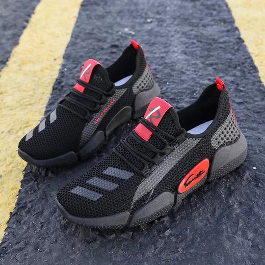 Foreign trade casual sneaker men's shoes stall wholesale mesh breathable running shoes Korean fashion trend net shoes