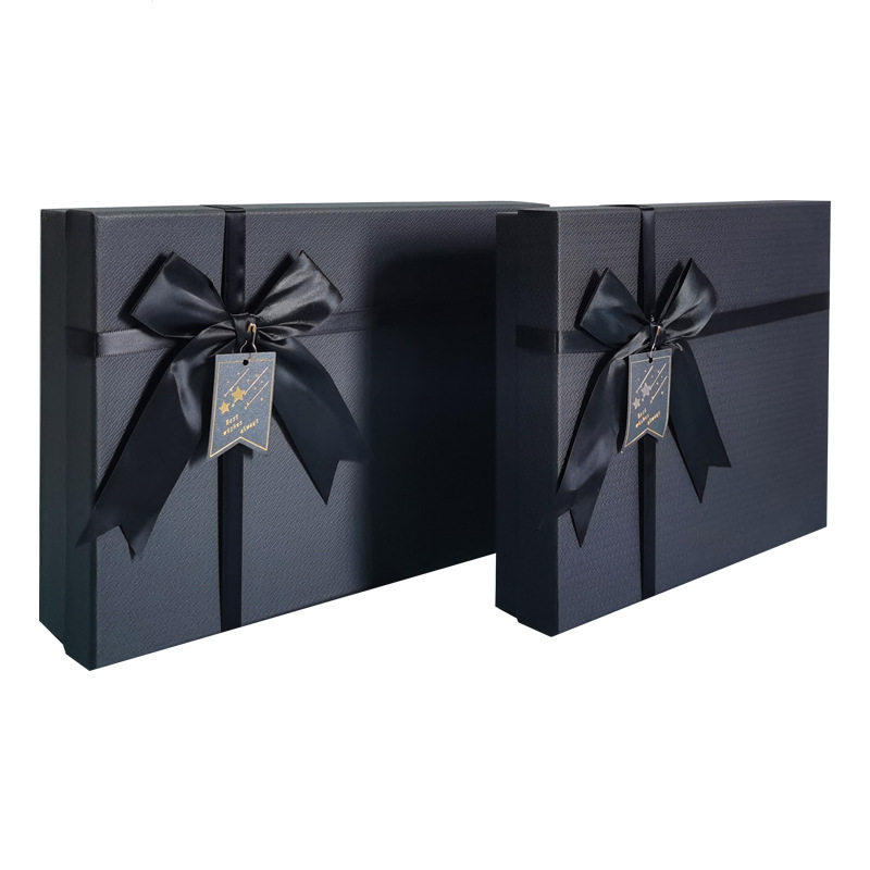 Black Lid and Base Gift Box, Birthday Gift Box, Cup, Notebook Packaging Box, Scarf Gift Box, Empty Box, High-End Feel
